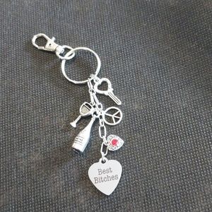 Custom Made "Best B*tches" Purse Charms/Keyrings
